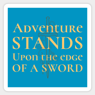 Fantasy High Fantasy Fiction Adventure Adventurer Sword Sticker